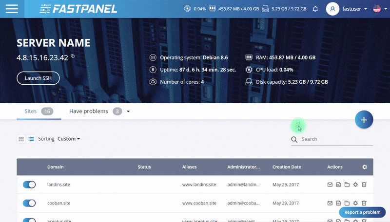 cài đặt FASTPANEL vào CentOS 7