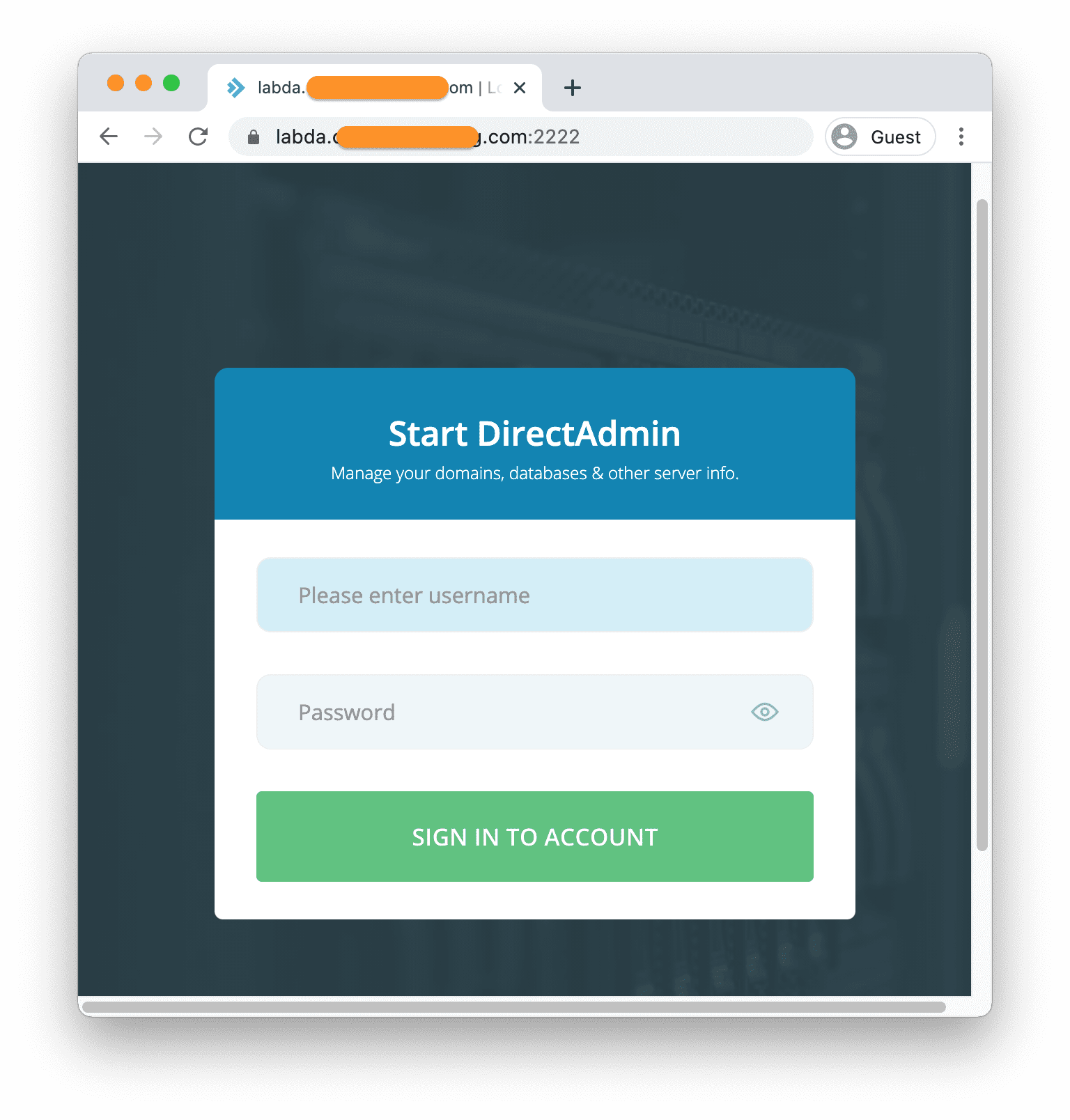 install SSL for Hostname on DirectAdmin - Installing an SSL certificate for your hostname using LetsEncrypt