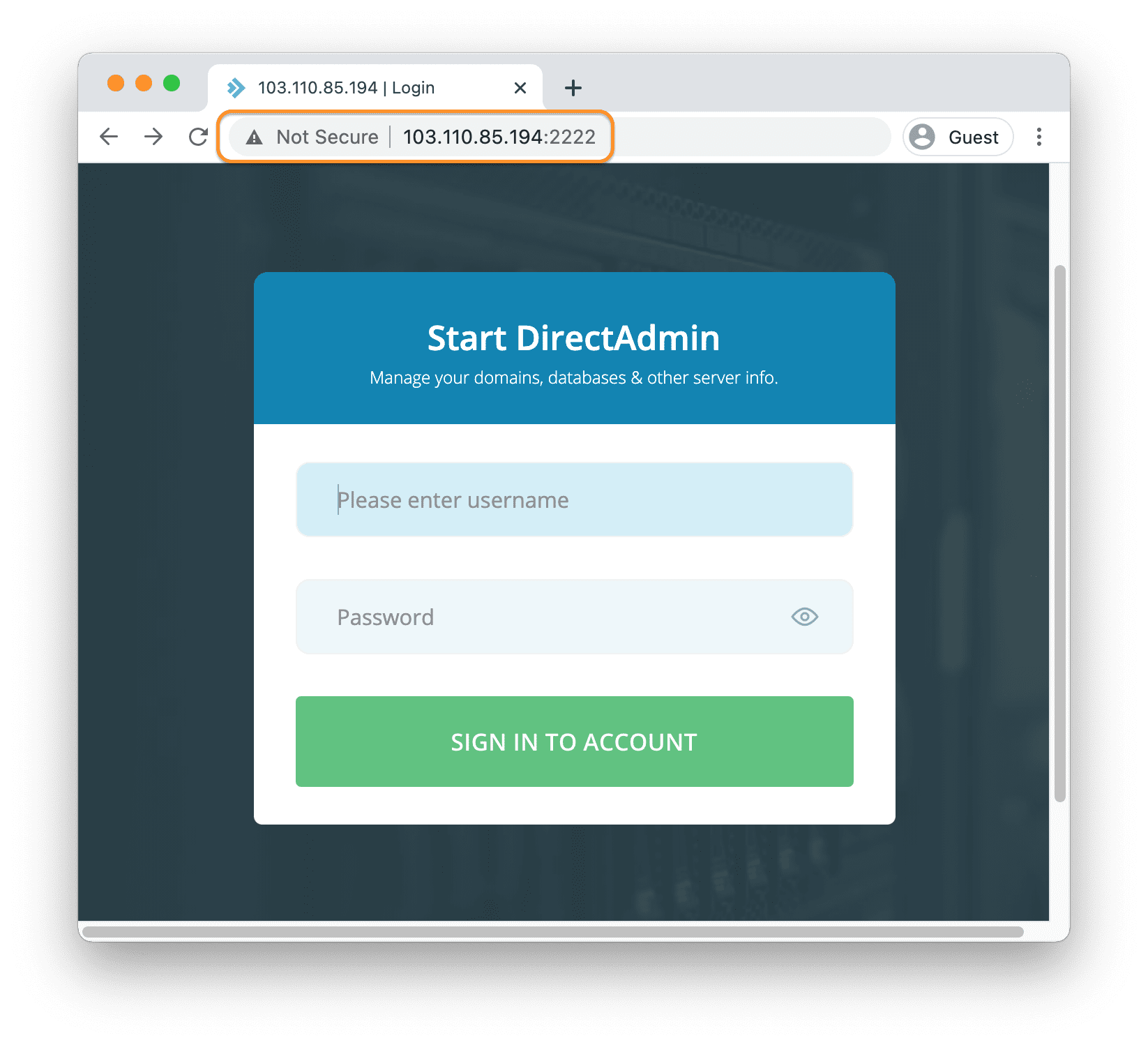 install SSL for Hostname on DirectAdmin - Installing an SSL certificate for your hostname using LetsEncrypt