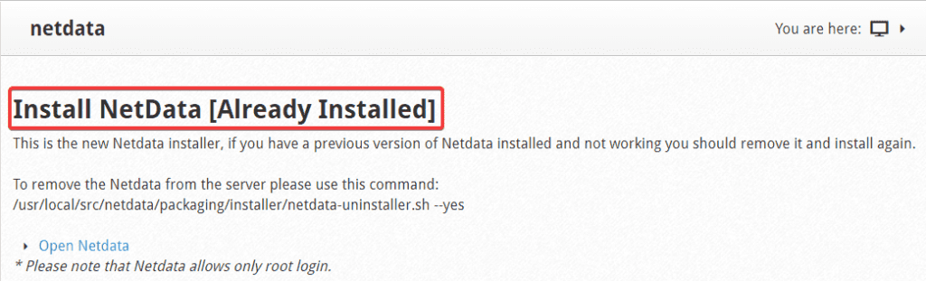 Cài đặt NetData vào Centos Web Panel