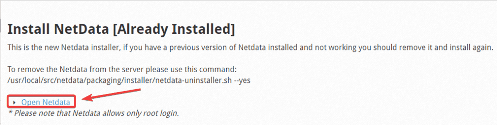 Install NetData into Centos Web Panel