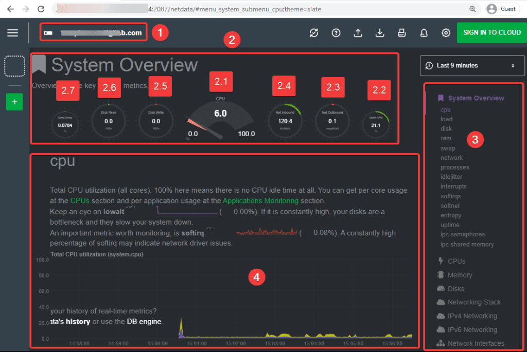 Install NetData into Centos Web Panel