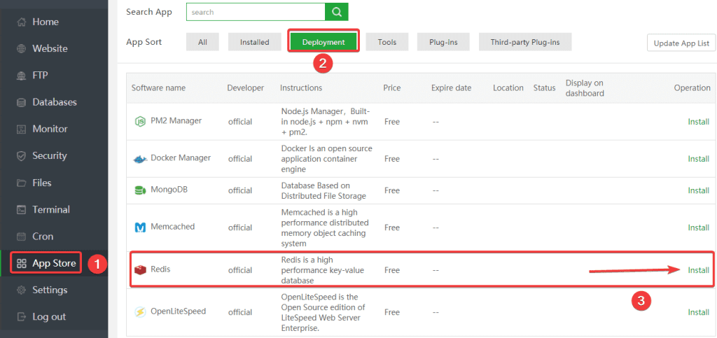 Install and configure Redis on aaPanel