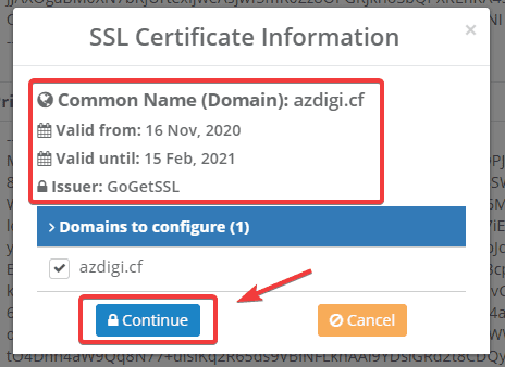 Cài đặt SSL có phí trên Centos Web Panel