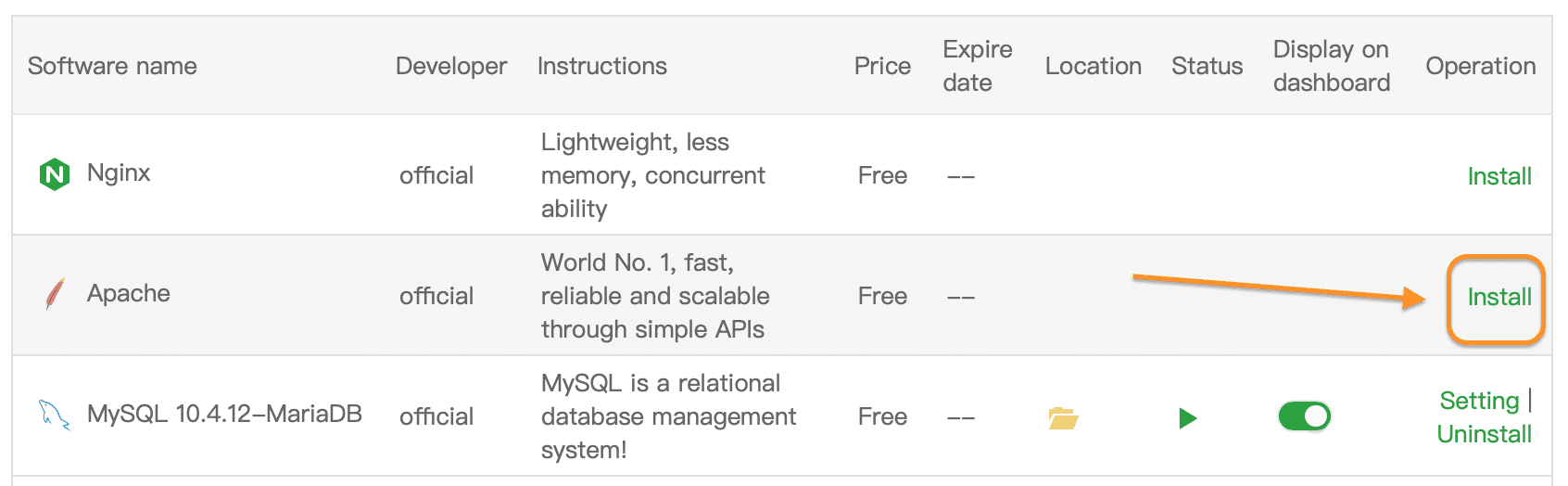 change-nginx-tengine-to-apache-on-aapanel