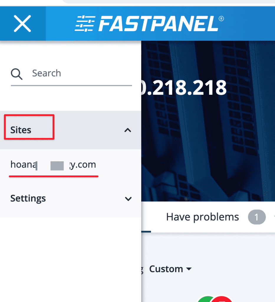 configure SSL on FASTPANEL