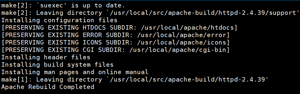upgrade Apache on Centos Web Panel