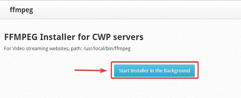 cài đặt FFMPEG trên Centos Web Panel
