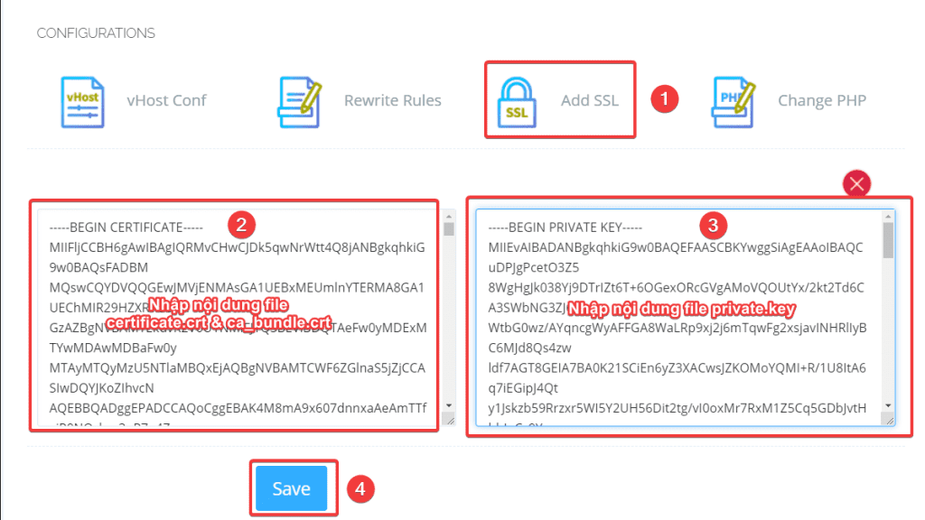 Cài đặt SSL có phí trên CyberPanel