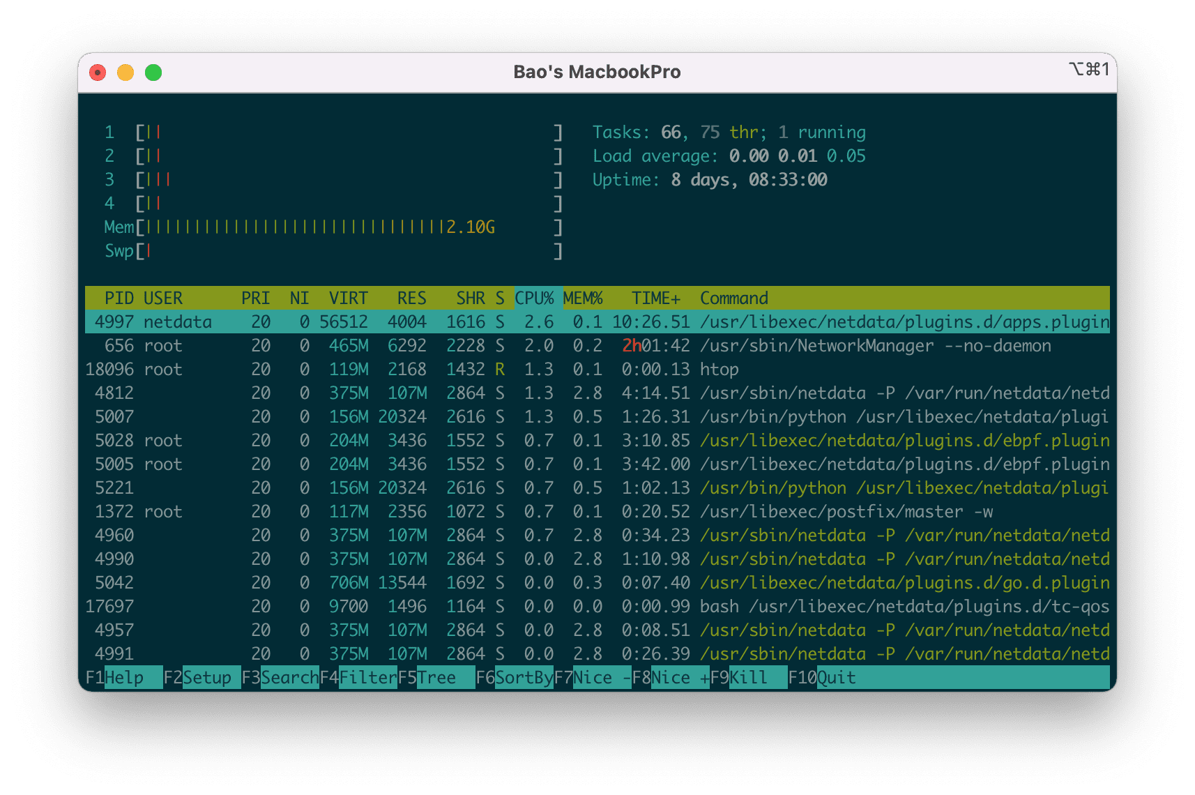 install-htop-on-linux-server