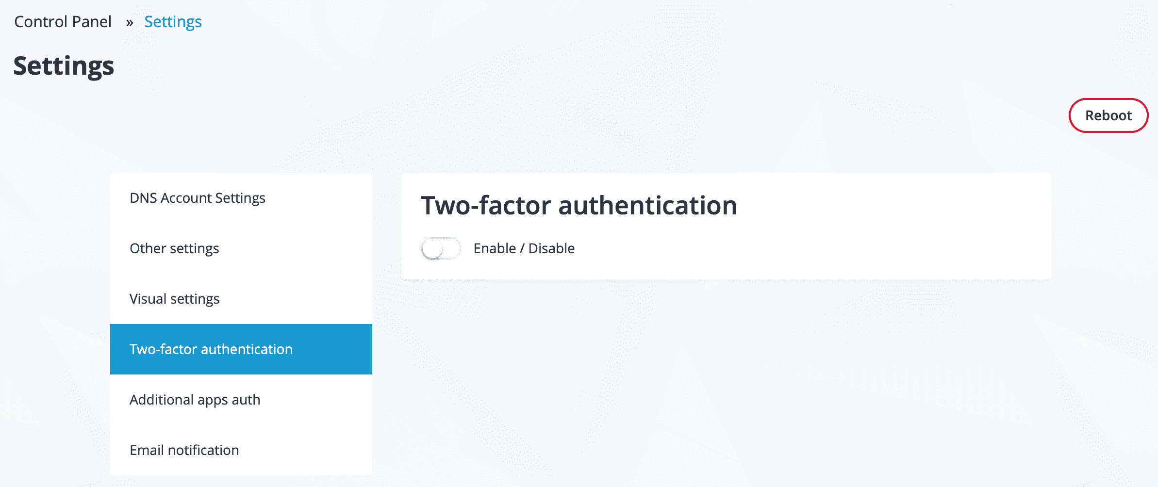 how-enable-two-factor-authentication-on-fastpanel