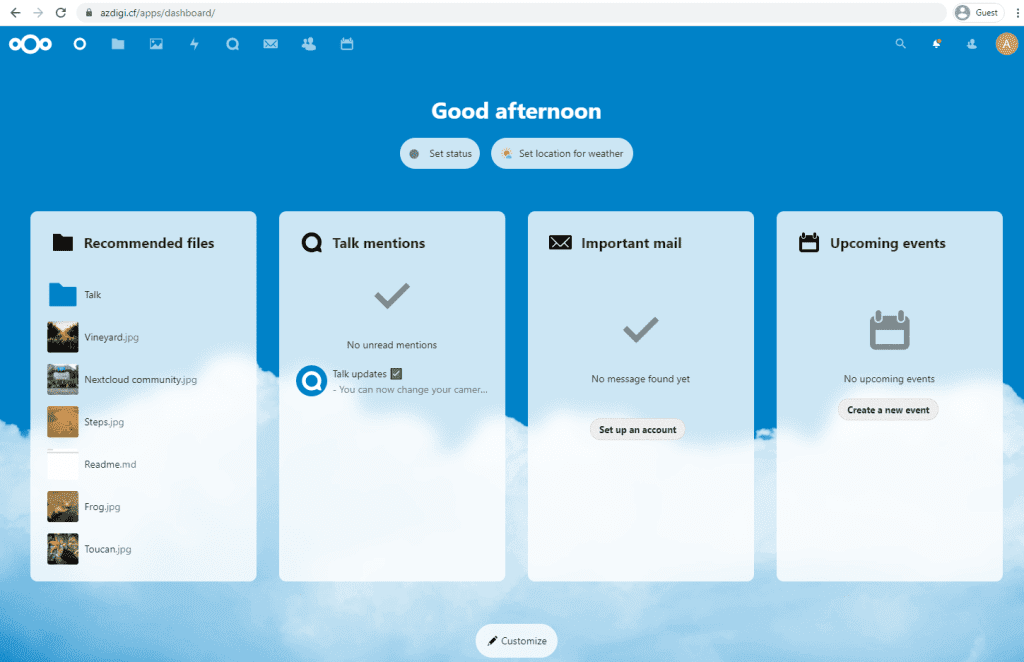 Cài đặt Nextcloud trên CloudPanel