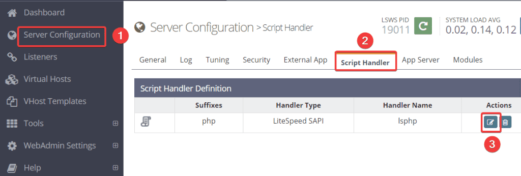 How to optimize OpenLiteSpeed WebAdmin GUI