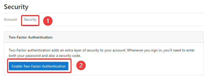 2-factor authentication on CloudPanel