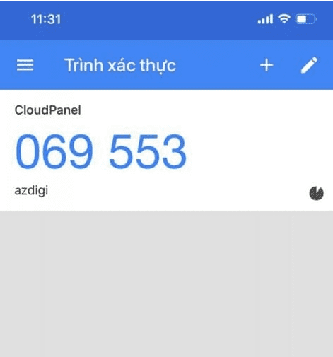xác thực 2 lớp trên CloudPanel