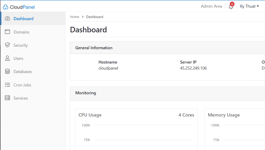 xác thực 2 lớp trên CloudPanel