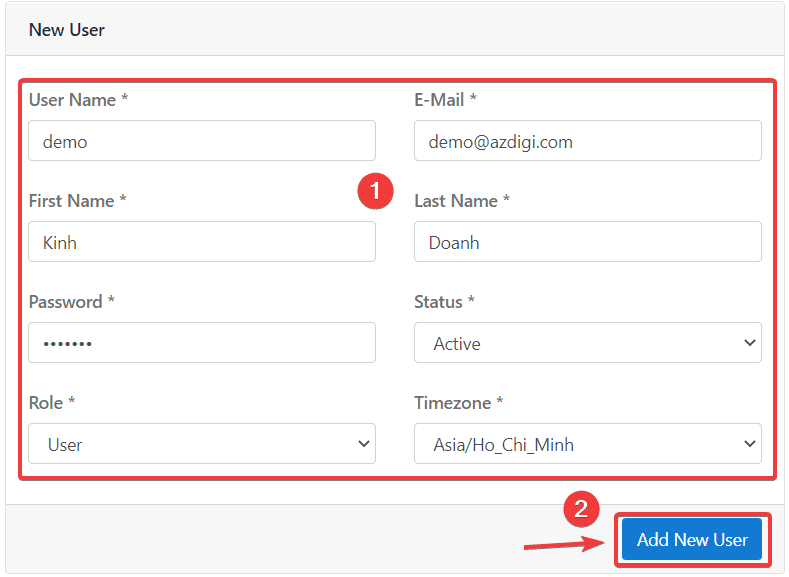 How to create a User on CloudPanel