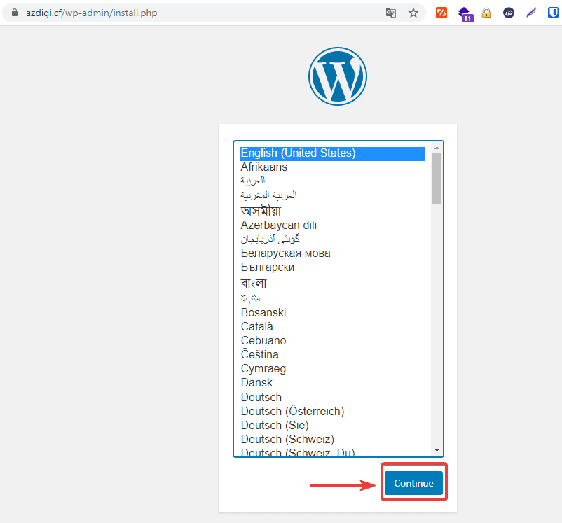 Cài đặt WordPress trên LarVPS