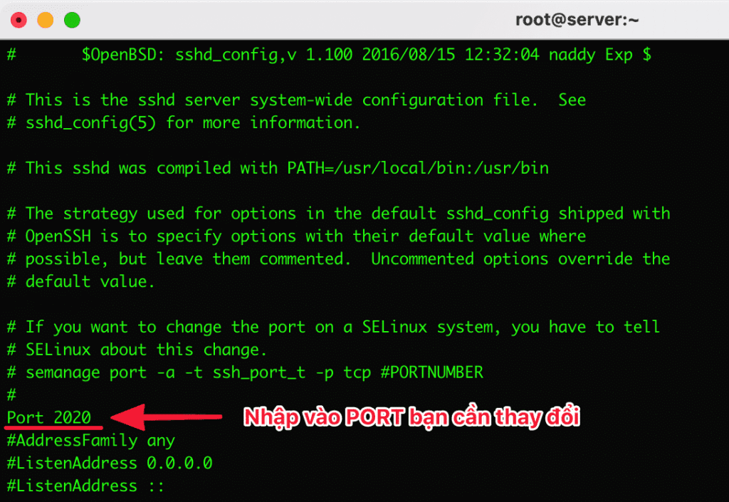 Instructions to change SSH Port in Linux