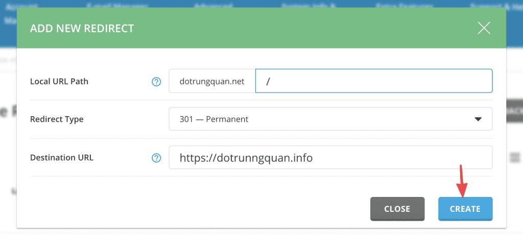 Site Redirects on DirectAdmin
