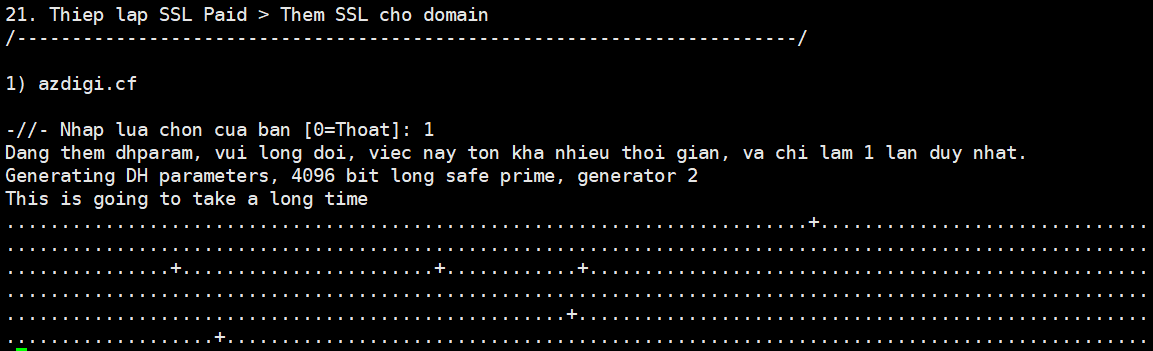 Cài đặt SSL trả phí trên LarVPS