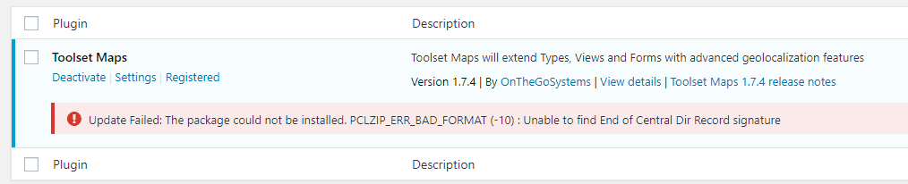 1279195 toolset maps update error