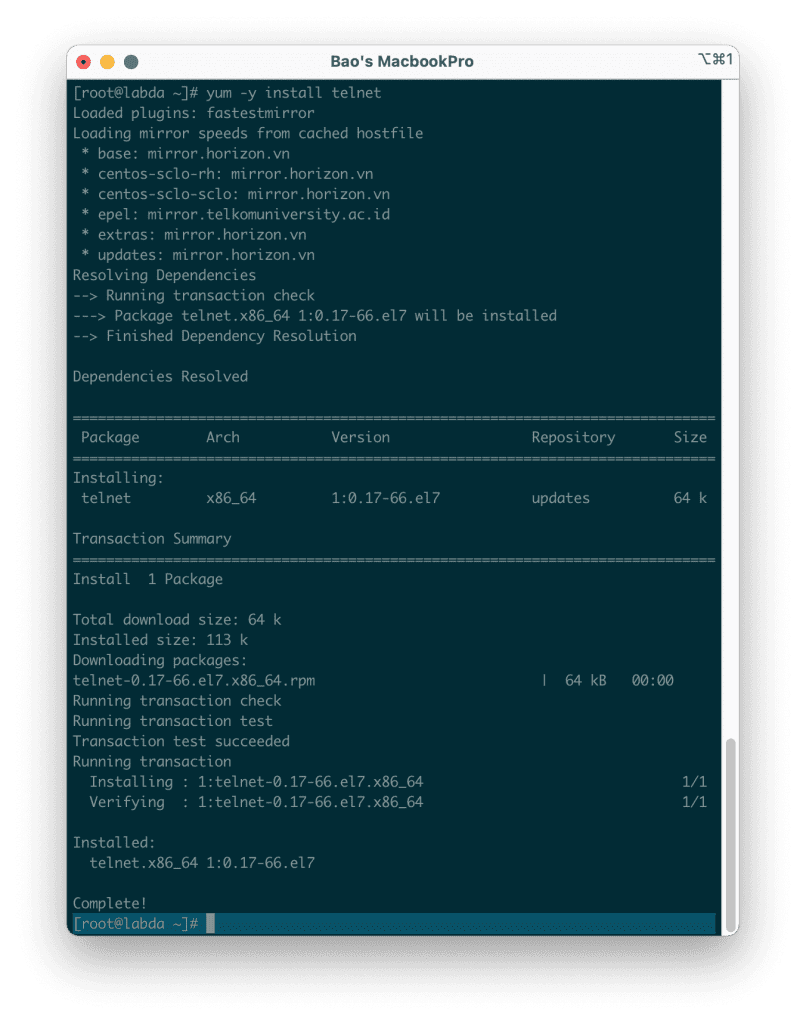 #1 Fix The Telnet Command Not Found Error On CentOS, RHEL - AZDIGI KB