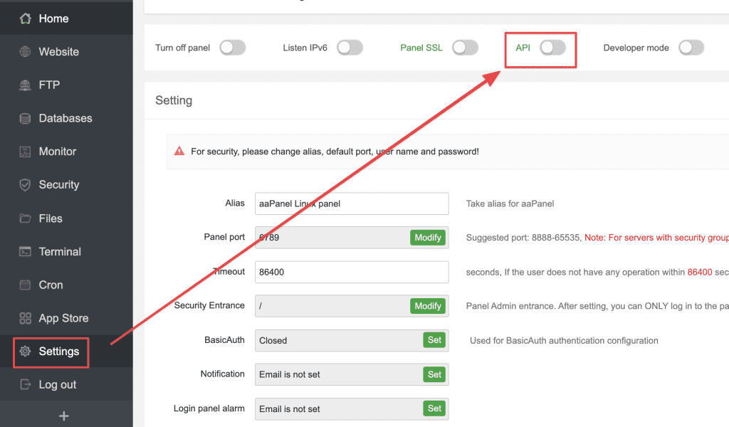 How to migrate data on aaPanel