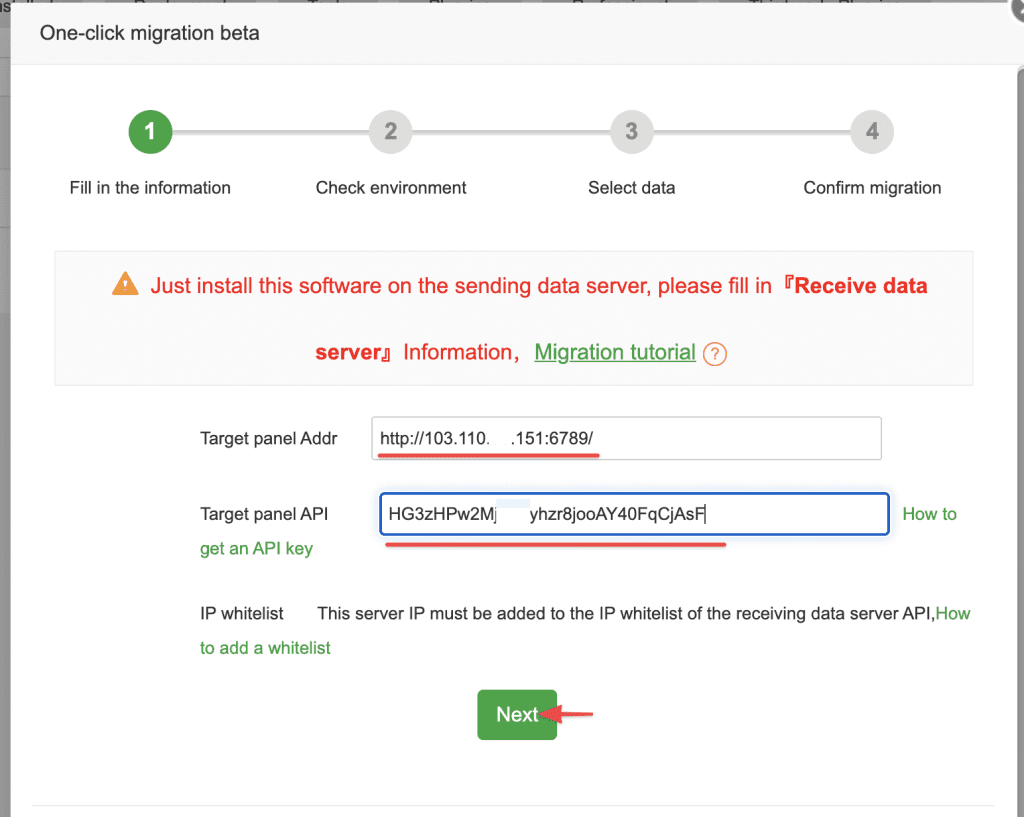 How to migrate data on aaPanel