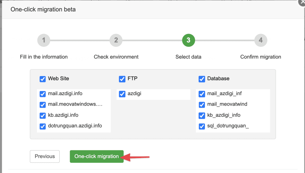 How to migrate data on aaPanel