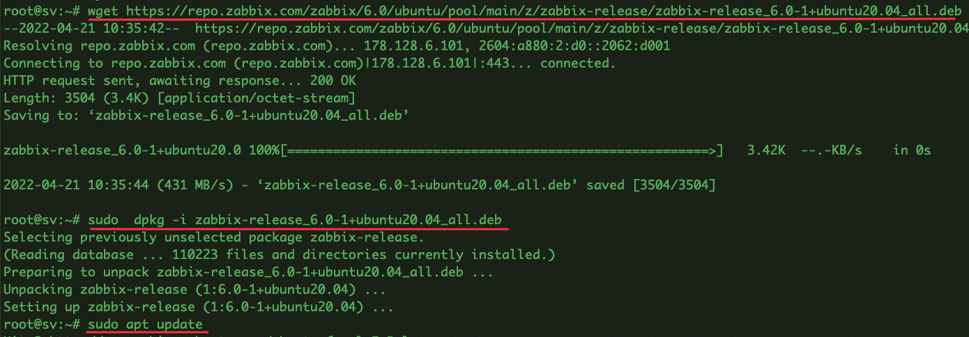 How to install Zabbix 6.0 on Ubuntu 20.04 