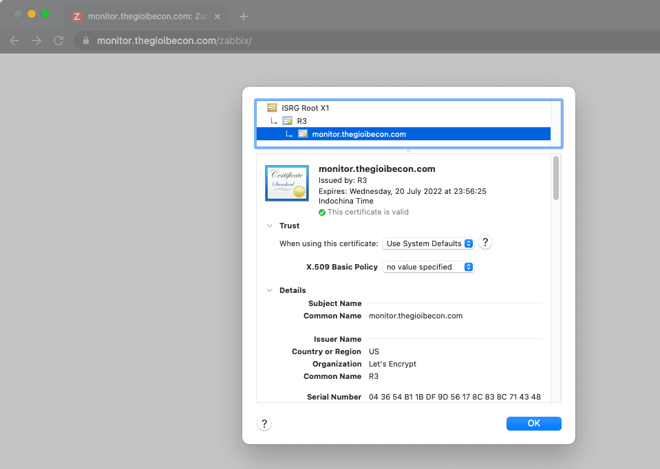 Cài đặt SSL Let's Encrypt trên Zabbix