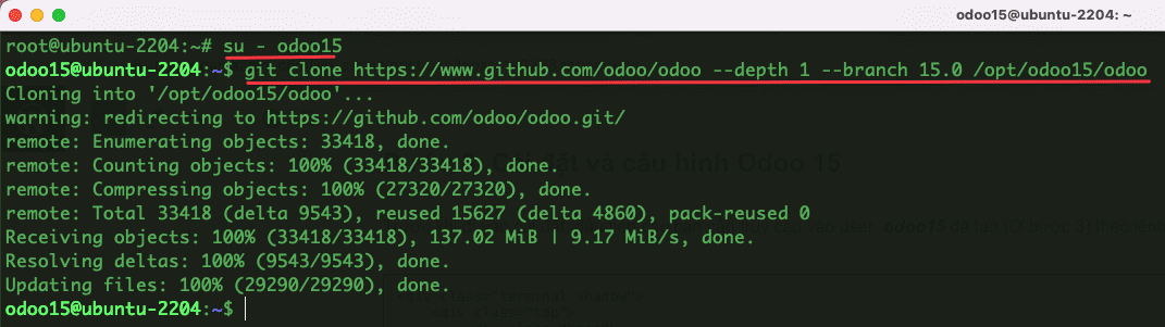 How to install Odoo 15 on Ubuntu 22.04 