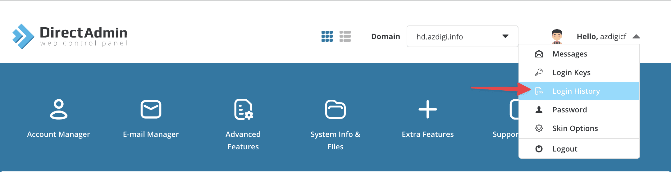 How to Check Login History in DirectAdmin