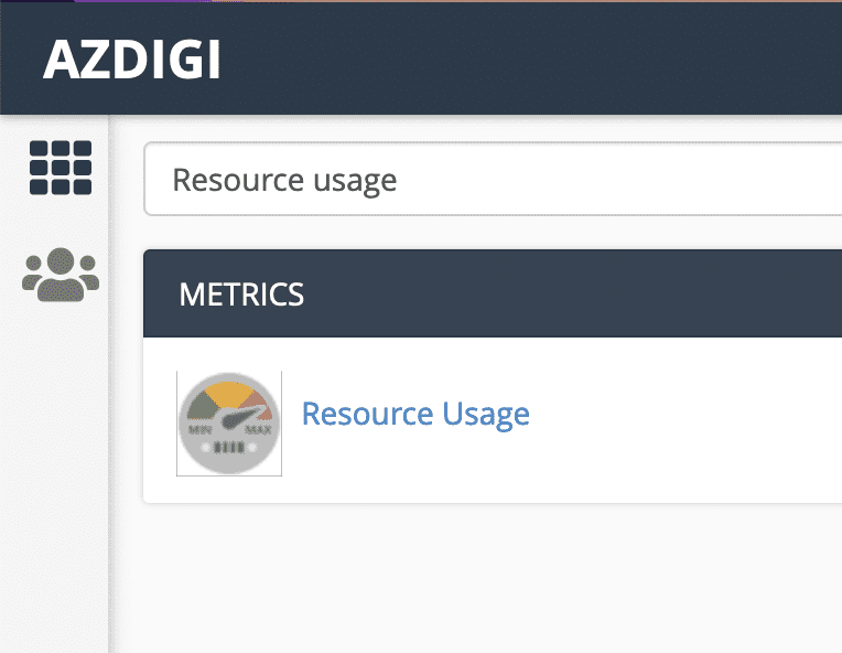 Resource usage trên cPanel