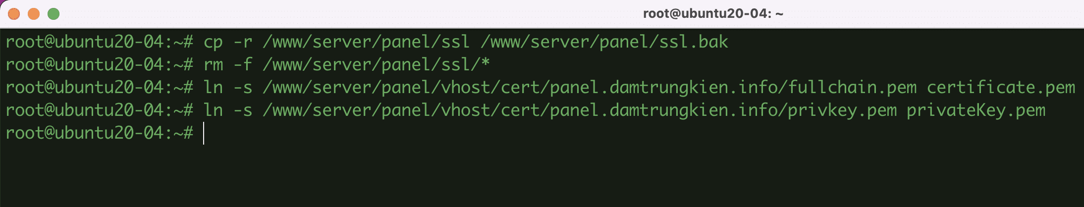 How to change Hostname for aaPanel