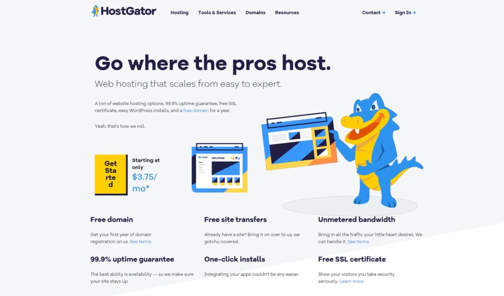 hosting giá rẻ tại Hostgator