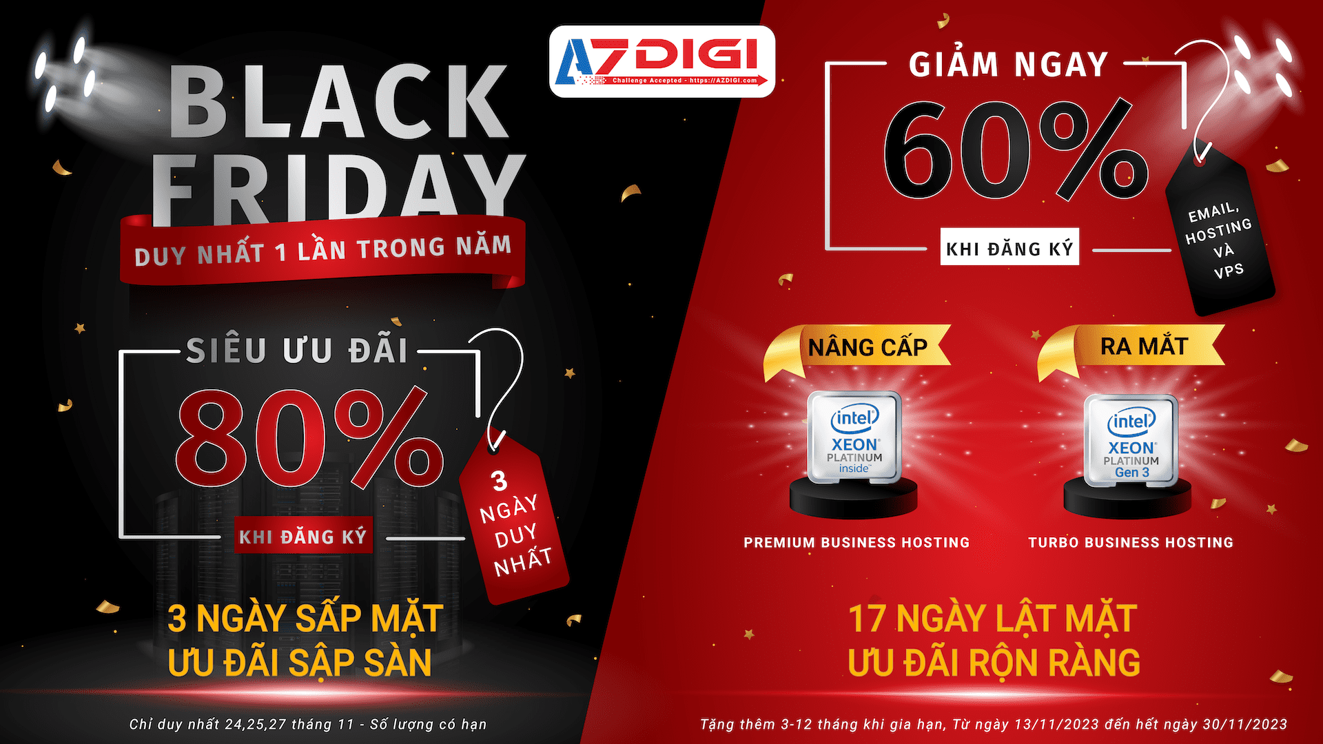 Khuyến Mãi Hosting AZDIGI Black Friday 2023