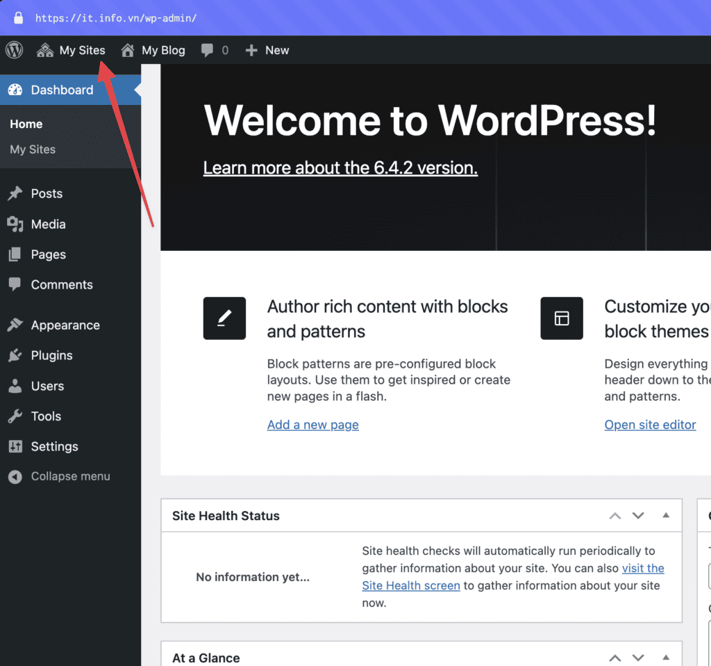 Hướng dẫn tạo website con với WordPress Multisite