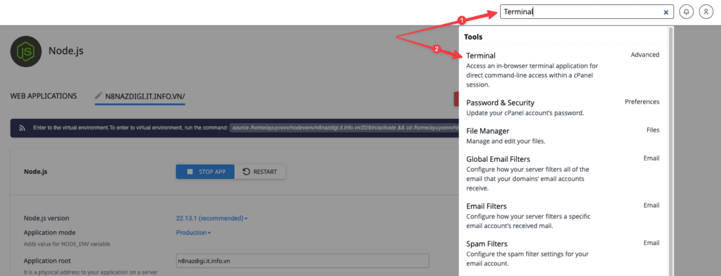 Hướng dẫn cài đặt n8n trên cPanel nhanh chóng và dễ dàng