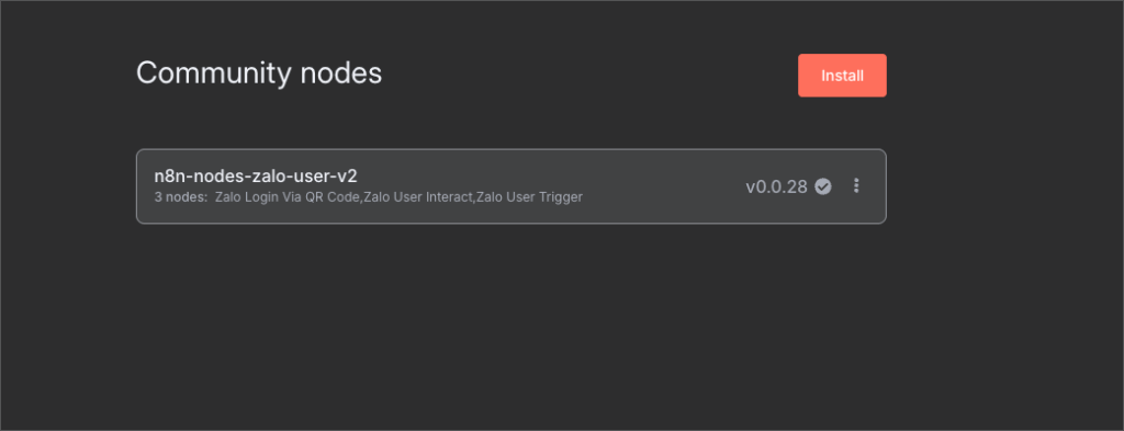 Hướng dẫn cài node zalo trên n8n