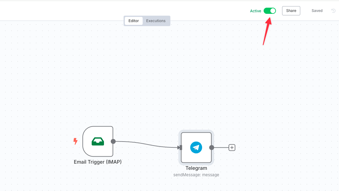 Thiết lập nhận Email qua Telegram với n8n